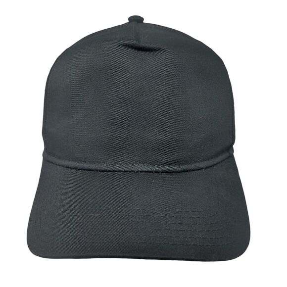 Otto Snapback Hat Black OSFM Adjustable Vent Holes Outdoor Blank - Picture 1 of 9